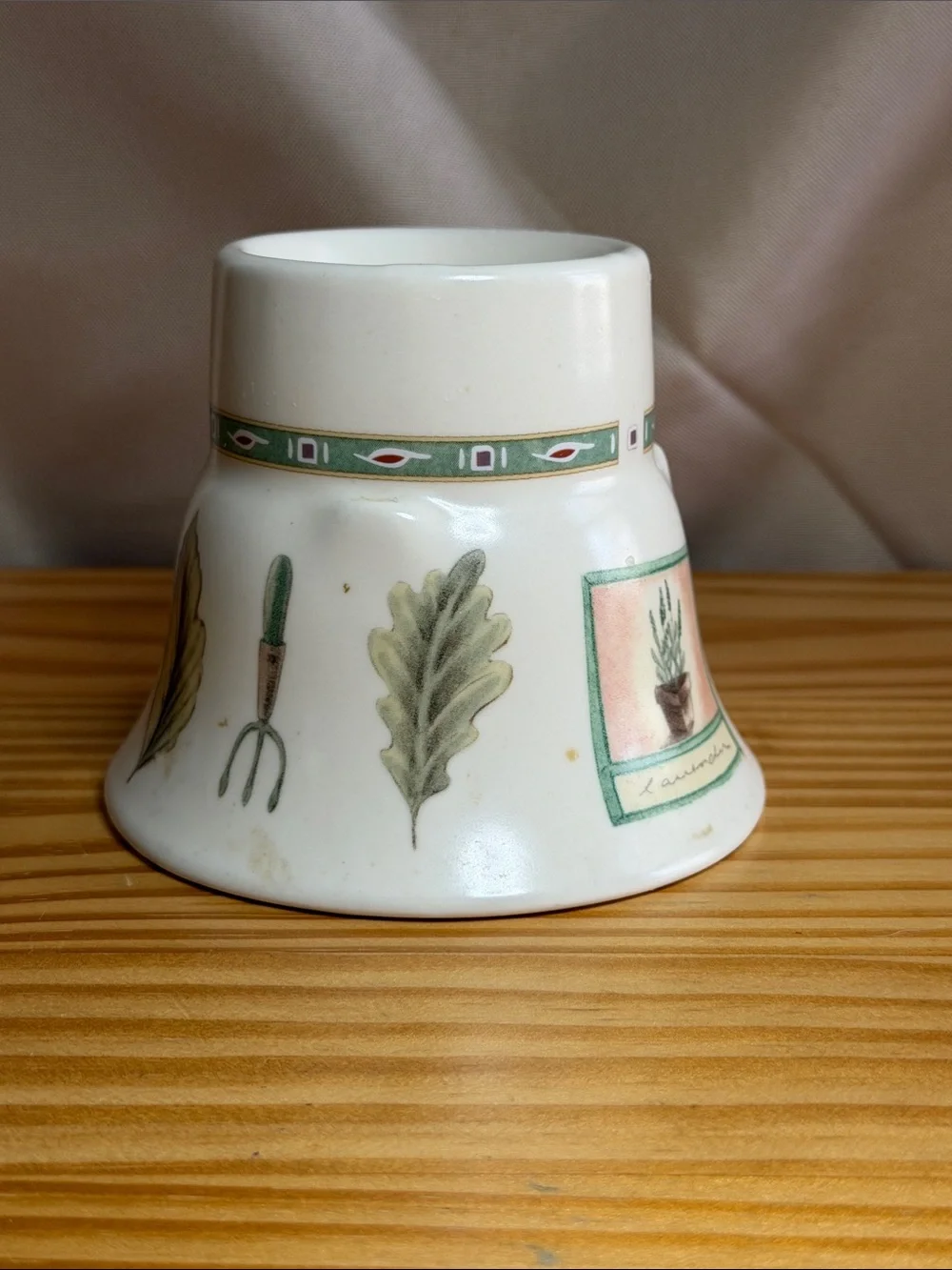Vintage Pfaltzgraff Naturewood Votive Candle Holder Flared USA Stoneware